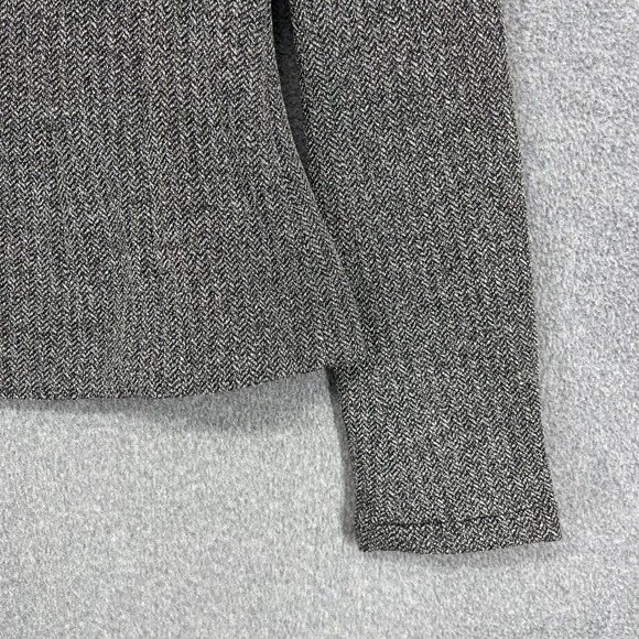 Calvin Klein Womens Herringbone Tweed Blazer Jacket Single Button Office Career - Picture 7 of 16